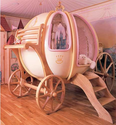 Cinderella Pumpkin Carriage Bed, Cinderella Bunk Bed