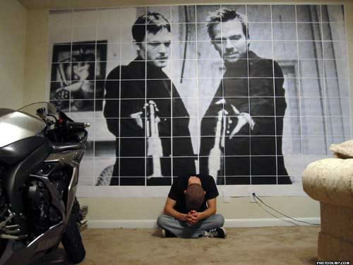 Giant Homemade Poster Made From Lots of Regular Paper. - Neatorama