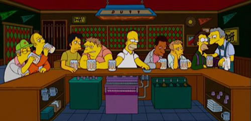 Image result for last supper simpsons
