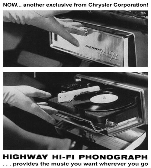 Chrysler phonograph car