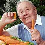 Mike Yurosek with baby carrots
