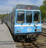 Roslagbanan train in Sweden