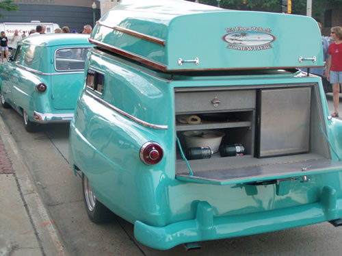 1954 Ford Delivery Wagon and Camper/Boat. - Neatorama