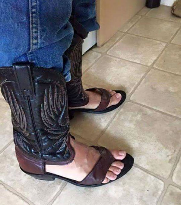 Cowboy Boot Sandals - Neatorama